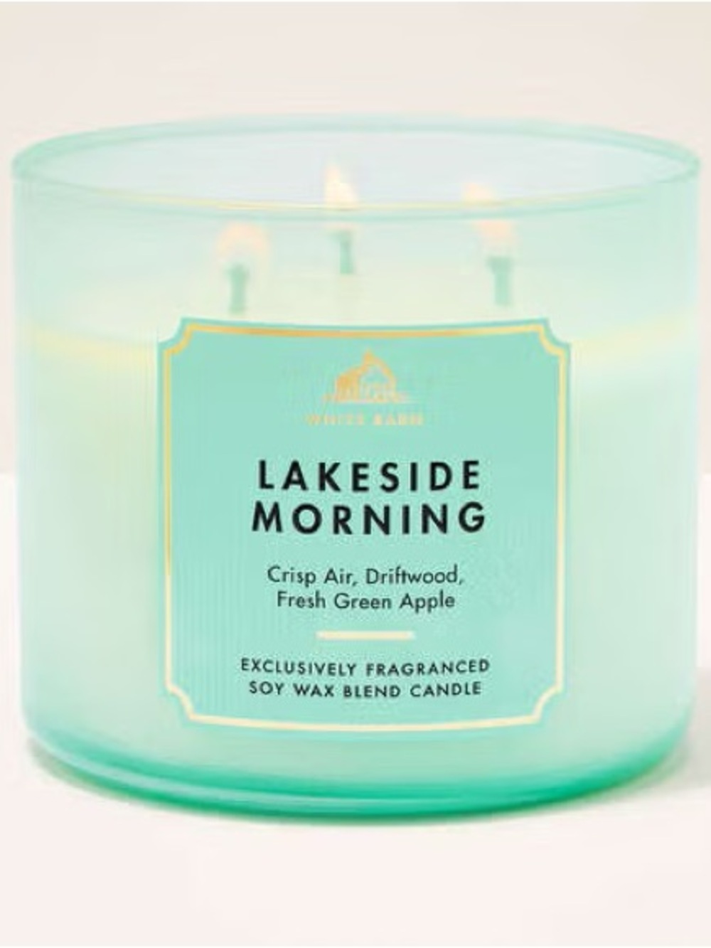 White Barn NWT Lakeside Morning 3 Wick Candle 14.5oz